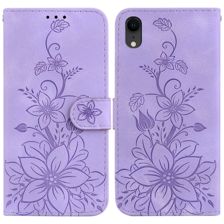 Lily Embossed Leather Phone Case