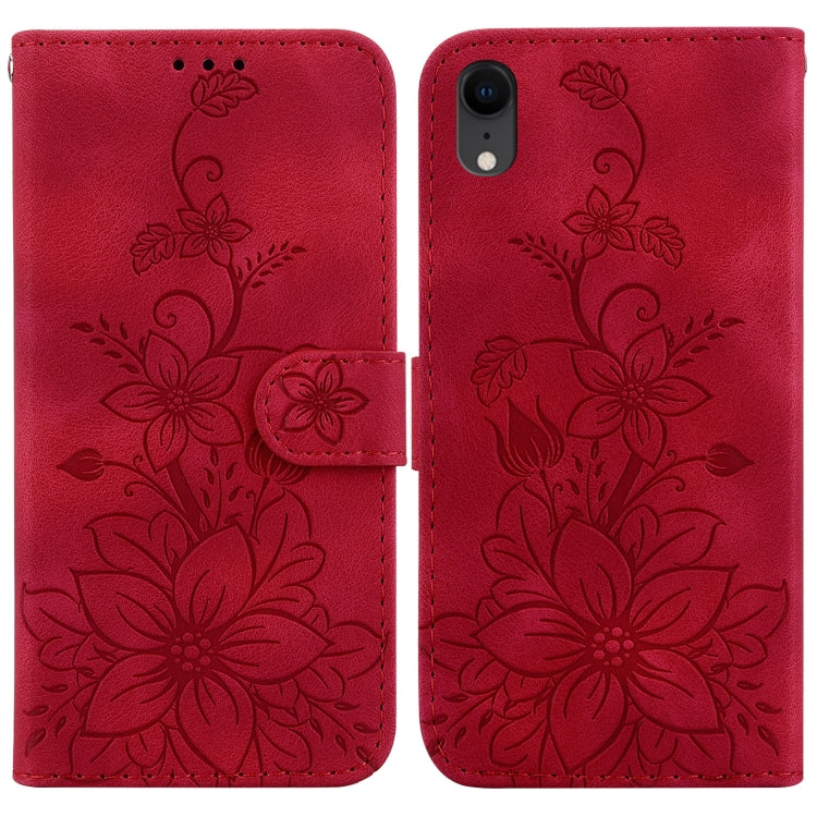 Lily Embossed Leather Phone Case