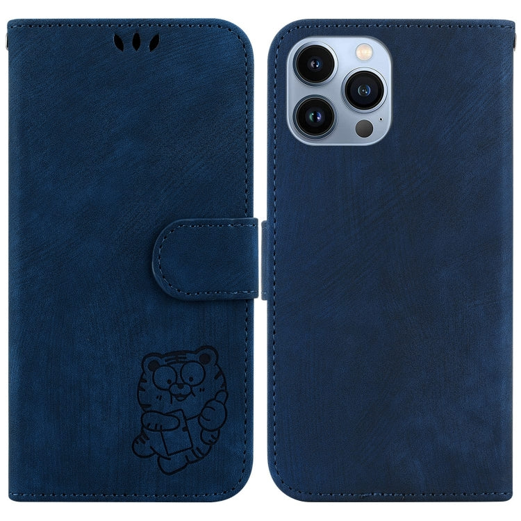 Little Tiger Embossed Leather Phone Case, For iPhone 16, For iPhone 15 Pro Max, For iPhone 15 Pro, For iPhone 15 Plus