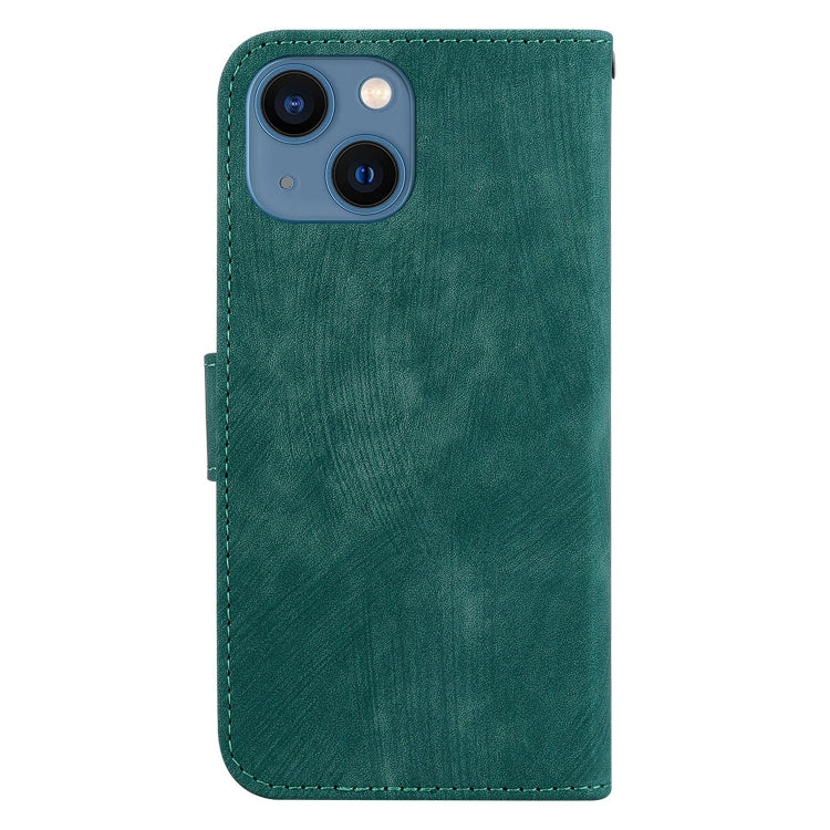 Little Tiger Embossed Leather Phone Case, For iPhone 13, For iPhone 13 mini, For iPhone 12 / 12 Pro, For iPhone 12 Pro Max