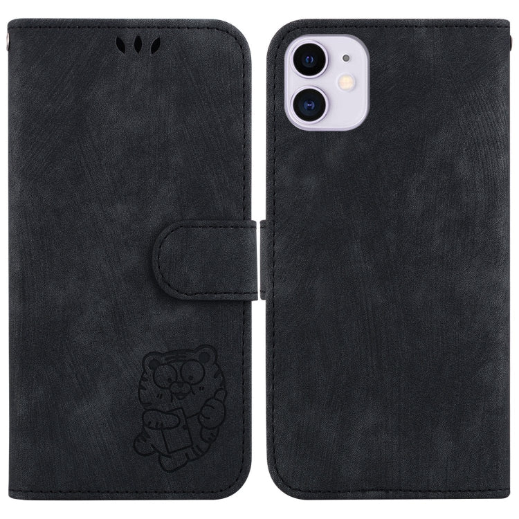 Little Tiger Embossed Leather Phone Case