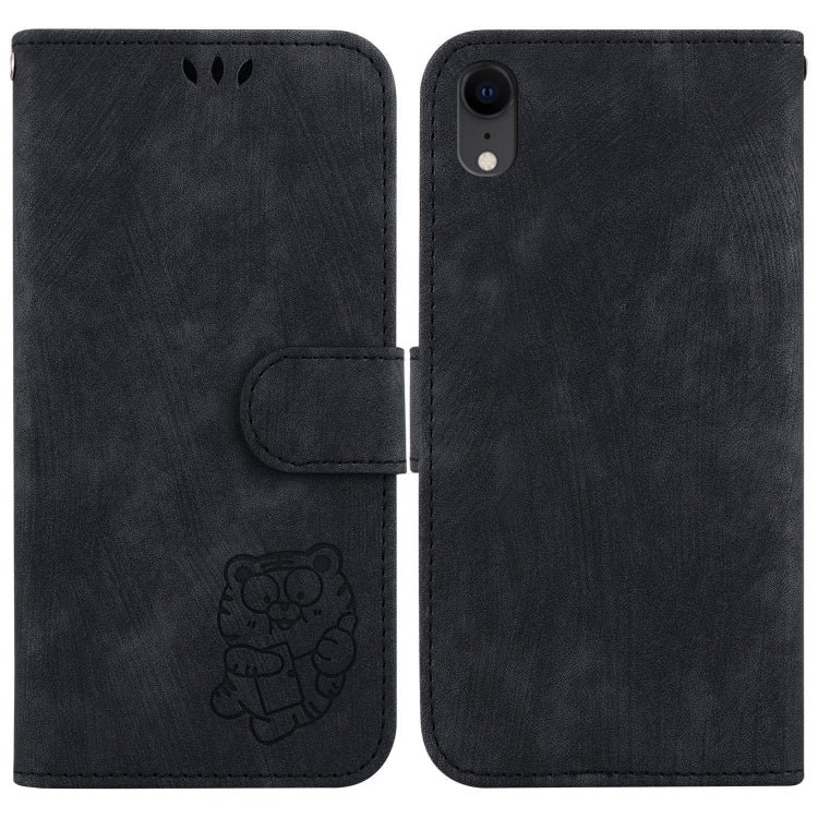 Little Tiger Embossed Leather Phone Case, For iPhone X / XS, For iPhone XR, For iPhone XS Max, For iPhone 7 Plus / 8 Plus