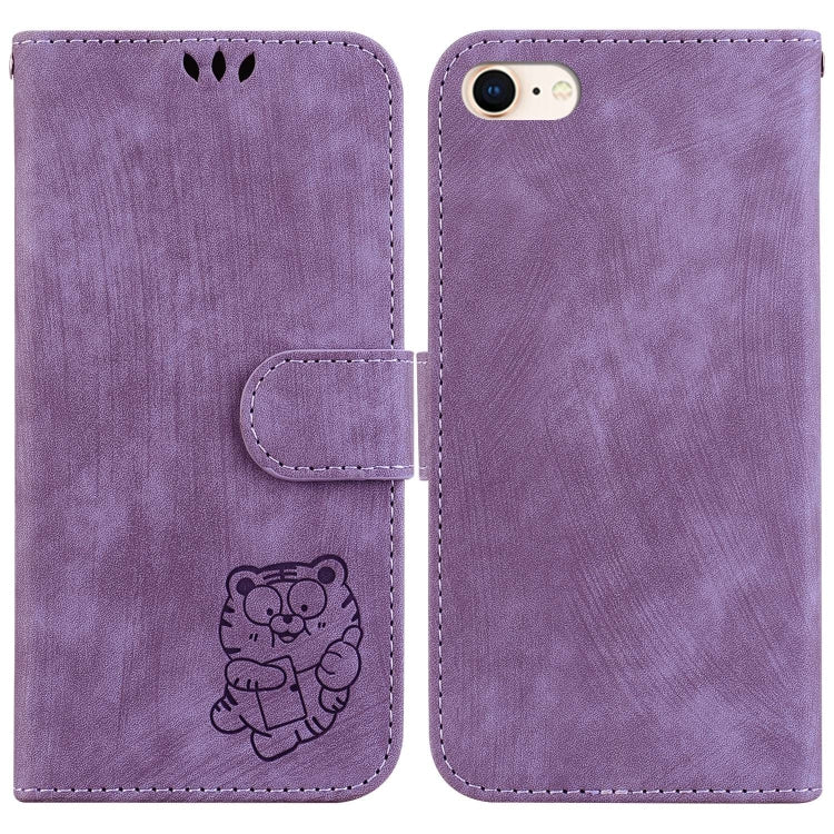 Little Tiger Embossed Leather Phone Case, For iPhone 14 Pro Max, For iPhone 7 / 8 / SE 2022 / 2020, For iPhone 13 Pro Max, For iPhone 13 Pro