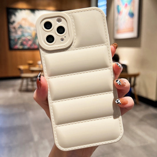 Eiderdown Airbag Frosted TPU Phone Case, For iPhone 15 Pro Max, For iPhone 15 Pro, For iPhone 15 Plus, For iPhone 15