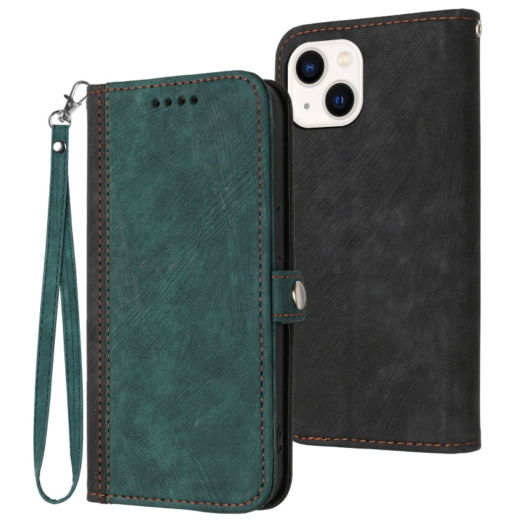 Side Buckle Double Fold Hand Strap Leather Phone Case, For iPhone 16, For iPhone 15 Pro Max, For iPhone 15 Pro, For iPhone 15 Plus