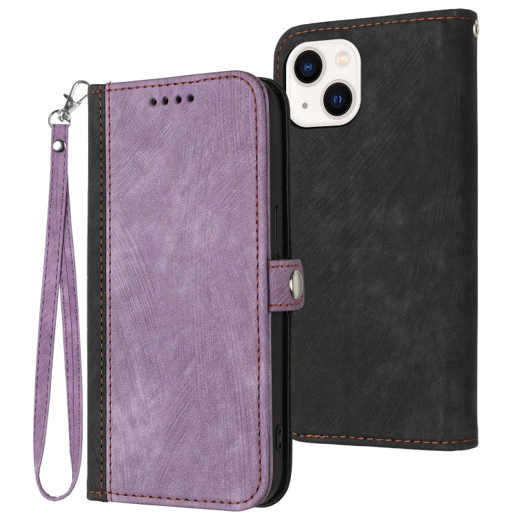 Side Buckle Double Fold Hand Strap Leather Phone Case, For iPhone 16, For iPhone 15 Pro Max, For iPhone 15 Pro, For iPhone 15 Plus