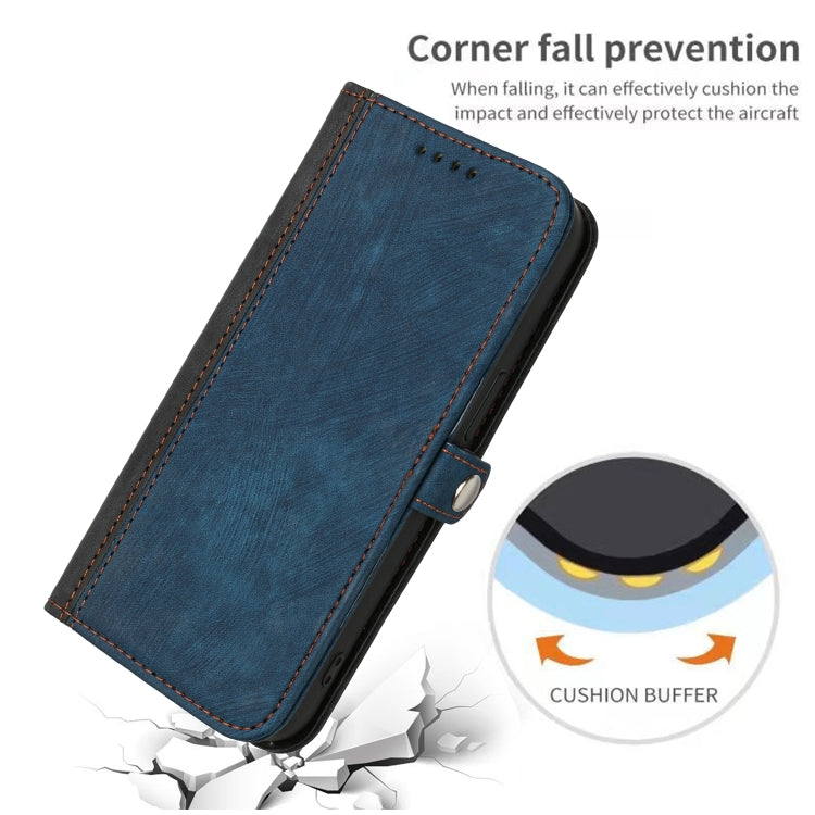 Side Buckle Double Fold Hand Strap Leather Phone Case, For iPhone 15