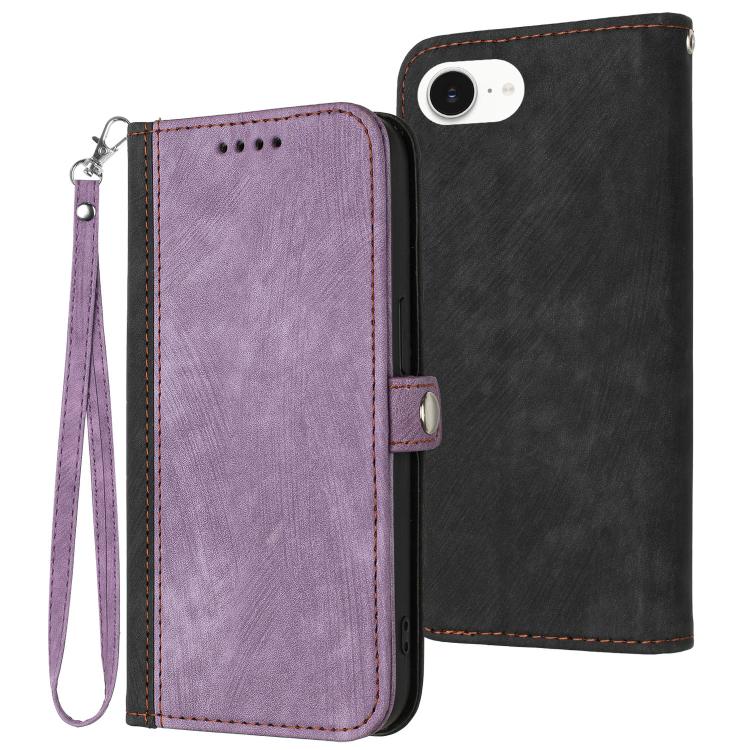 Side Buckle Double Fold Hand Strap Leather Phone Case, iPhone 16e, For iPhone 16 Pro Max, For iPhone 16 Pro, For iPhone 16 Plus