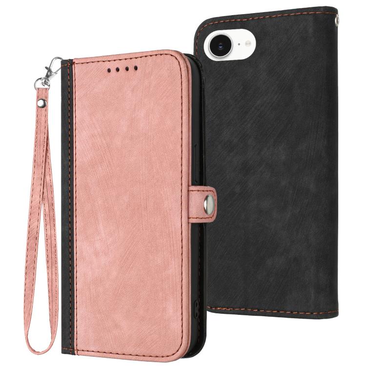 Side Buckle Double Fold Hand Strap Leather Phone Case, iPhone 16e, For iPhone 16 Pro Max, For iPhone 16 Pro, For iPhone 16 Plus