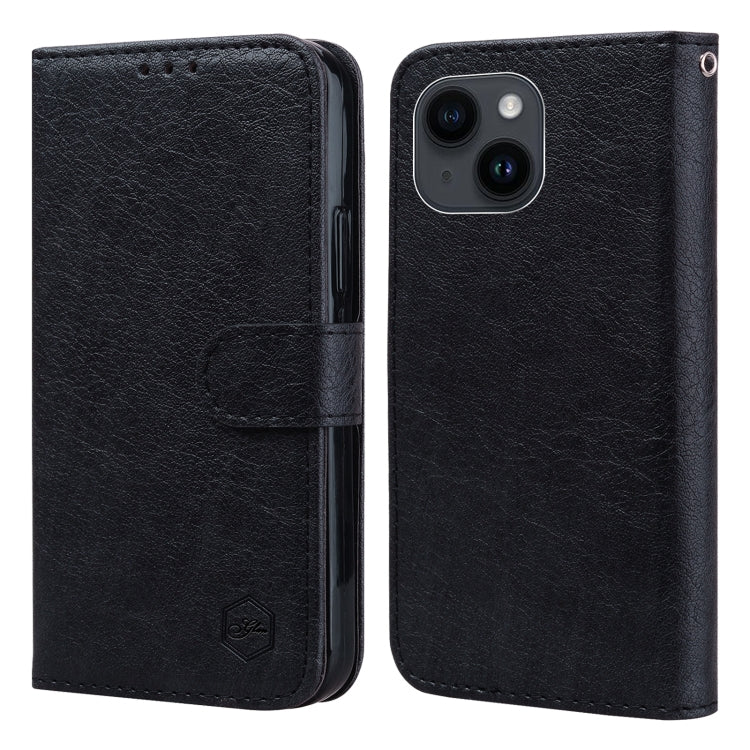 Skin Feeling Oil Leather Texture PU + TPU Phone Case, For iPhone 15 Pro Max, For iPhone 15 Pro, For iPhone 15 Plus, For iPhone 15