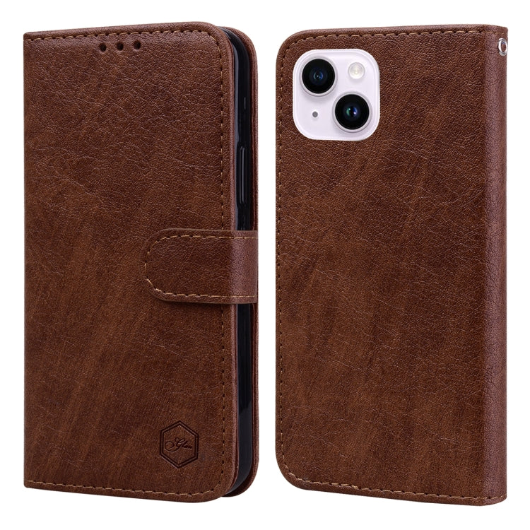 Skin Feeling Oil Leather Texture PU + TPU Phone Case, For iPhone 15 Pro Max, For iPhone 15 Pro, For iPhone 15 Plus, For iPhone 15