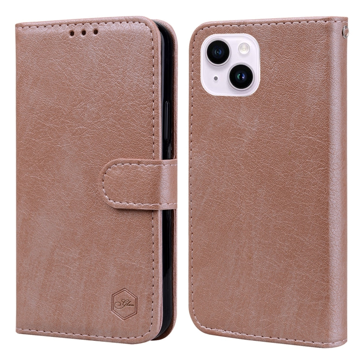 Skin Feeling Oil Leather Texture PU + TPU Phone Case, For iPhone 15 Pro Max, For iPhone 15 Pro, For iPhone 15 Plus, For iPhone 15
