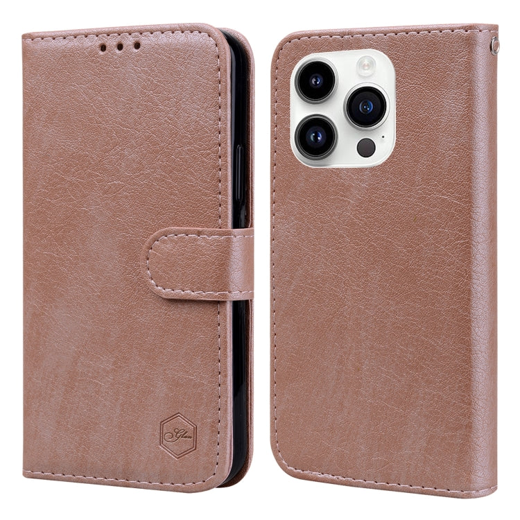Skin Feeling Oil Leather Texture PU + TPU Phone Case, For iPhone 15 Pro Max, For iPhone 15 Pro, For iPhone 15 Plus, For iPhone 15