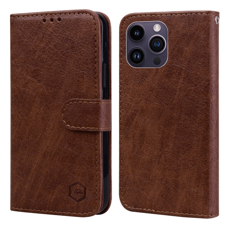 Skin Feeling Oil Leather Texture PU + TPU Phone Case, For iPhone 15 Pro Max, For iPhone 15 Pro, For iPhone 15 Plus, For iPhone 15