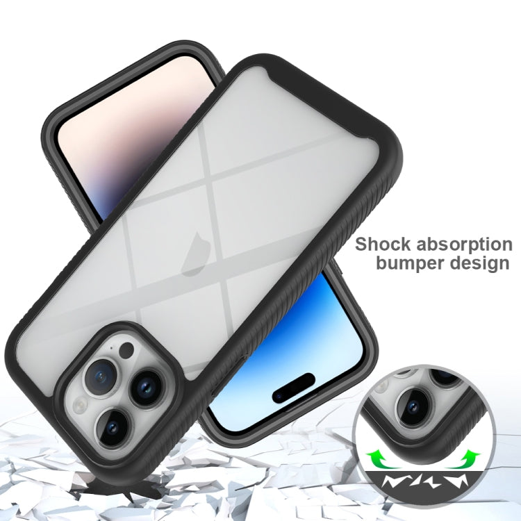 Starry Sky Solid Color Series PC + TPU Phone Case with PET Film, For iPhone 15 Pro Max, For iPhone 15 Pro, For iPhone 15 Plus, For iPhone 15