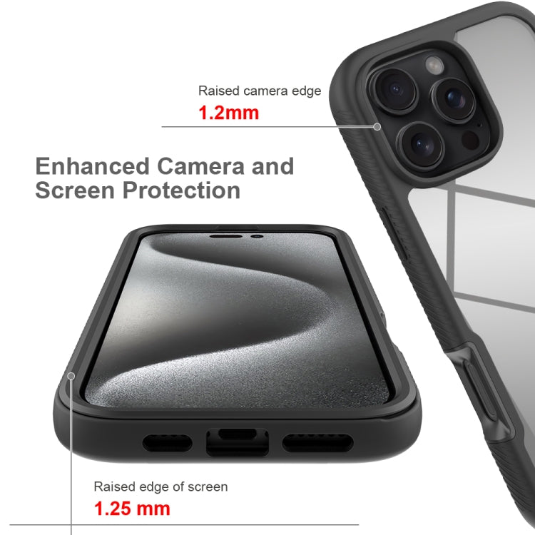 Starry Sky Solid Color Series PC + TPU Phone Case with PET Film, For iPhone 16 Pro Max, For iPhone 16 Pro, For iPhone 16 Plus, For iPhone 16