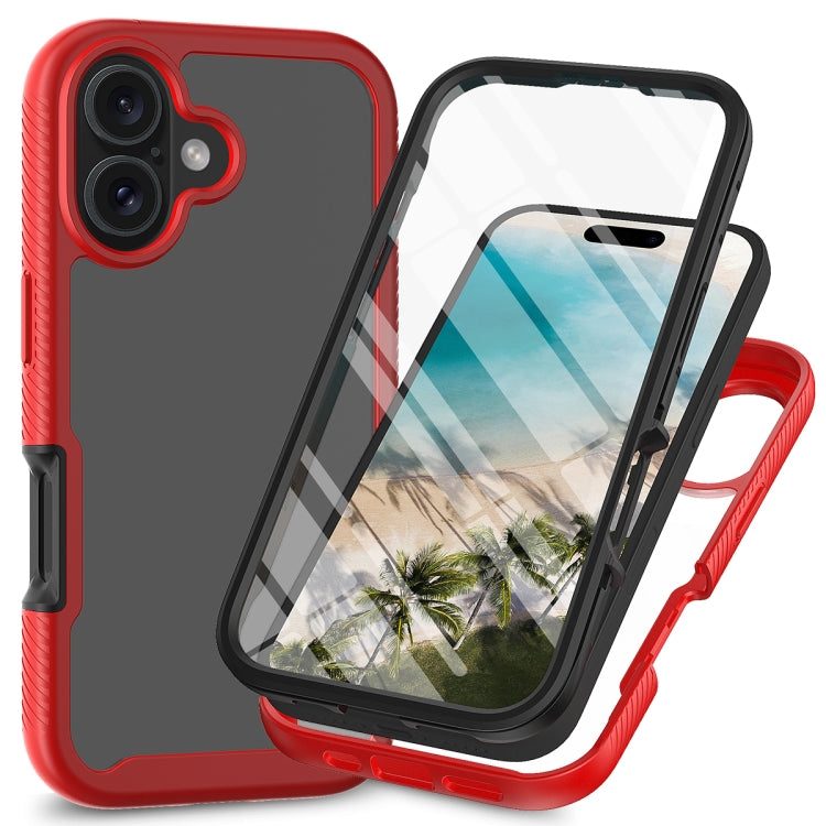 Starry Sky Solid Color Series PC + TPU Phone Case with PET Film, For iPhone 16 Pro Max, For iPhone 16 Pro, For iPhone 16 Plus, For iPhone 16
