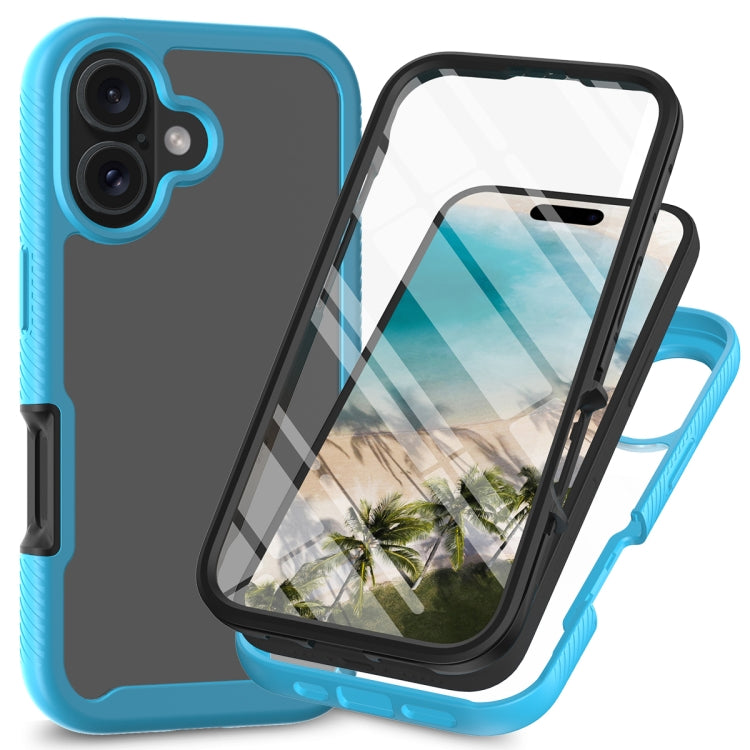Starry Sky Solid Color Series PC + TPU Phone Case with PET Film, For iPhone 16 Pro Max, For iPhone 16 Pro, For iPhone 16 Plus, For iPhone 16