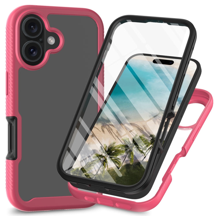 Starry Sky Solid Color Series PC + TPU Phone Case with PET Film, For iPhone 16 Pro Max, For iPhone 16 Pro, For iPhone 16 Plus, For iPhone 16