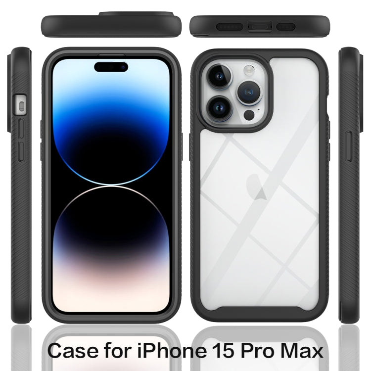 Starry Sky Solid Color Shockproof TPU Clear PC Phone Case, For iPhone 15 Pro Max, For iPhone 15 Pro, For iPhone 15 Plus, For iPhone 15