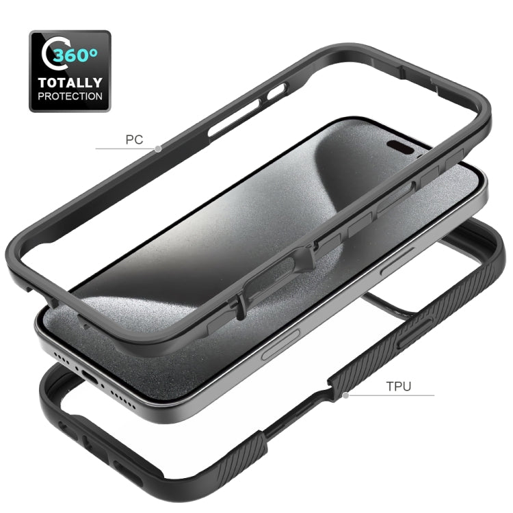 Starry Sky Solid Color Shockproof TPU Clear PC Phone Case, For iPhone 16 Pro Max, For iPhone 16 Pro, For iPhone 16 Plus, For iPhone 16