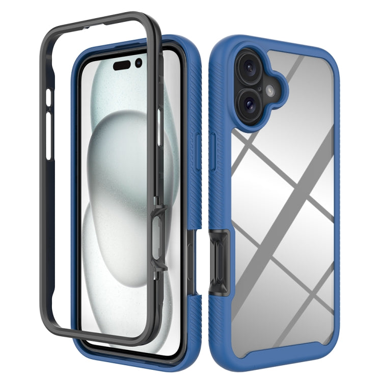 Starry Sky Solid Color Shockproof TPU Clear PC Phone Case, For iPhone 16 Pro Max, For iPhone 16 Pro, For iPhone 16 Plus, For iPhone 16