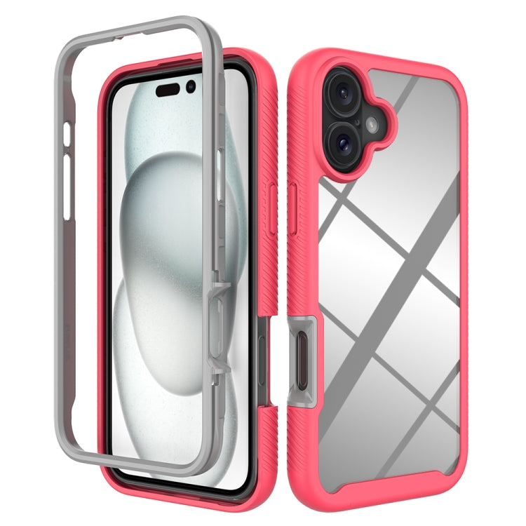 Starry Sky Solid Color Shockproof TPU Clear PC Phone Case, For iPhone 16 Pro Max, For iPhone 16 Pro, For iPhone 16 Plus, For iPhone 16