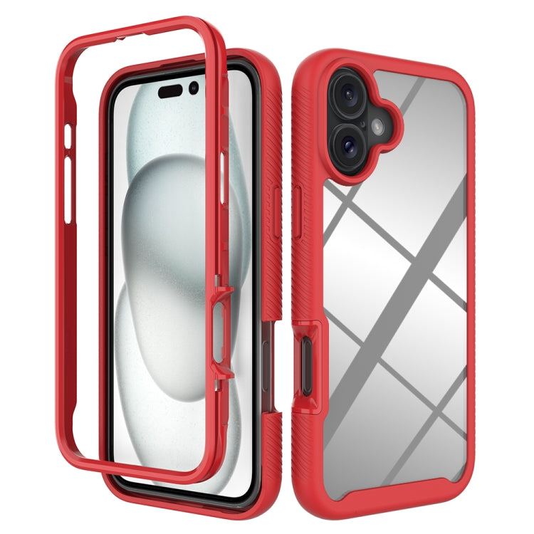Starry Sky Solid Color Shockproof TPU Clear PC Phone Case, For iPhone 16 Pro Max, For iPhone 16 Pro, For iPhone 16 Plus, For iPhone 16