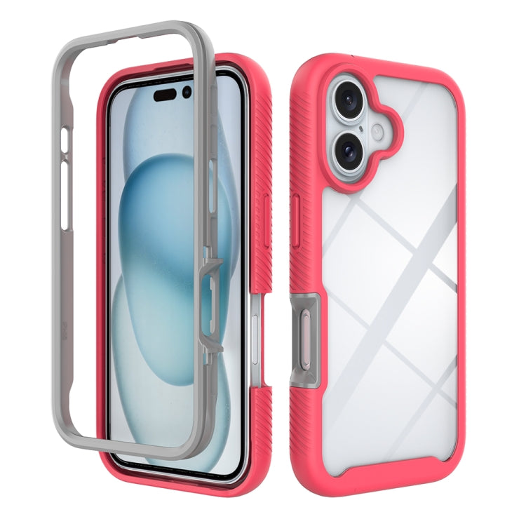Starry Sky Solid Color Shockproof TPU Clear PC Phone Case, For iPhone 16 Pro Max, For iPhone 16 Pro, For iPhone 16 Plus, For iPhone 16