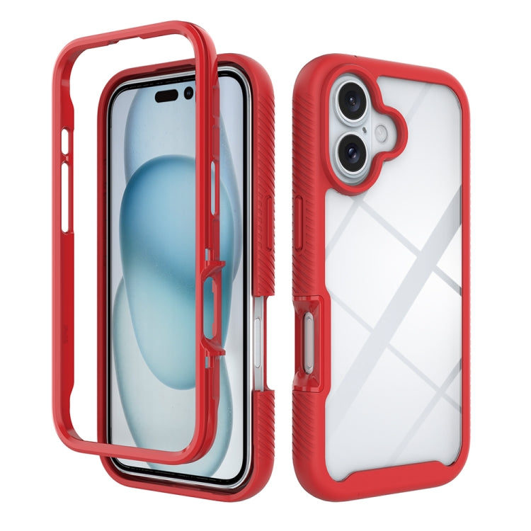 Starry Sky Solid Color Shockproof TPU Clear PC Phone Case, For iPhone 16 Pro Max, For iPhone 16 Pro, For iPhone 16 Plus, For iPhone 16