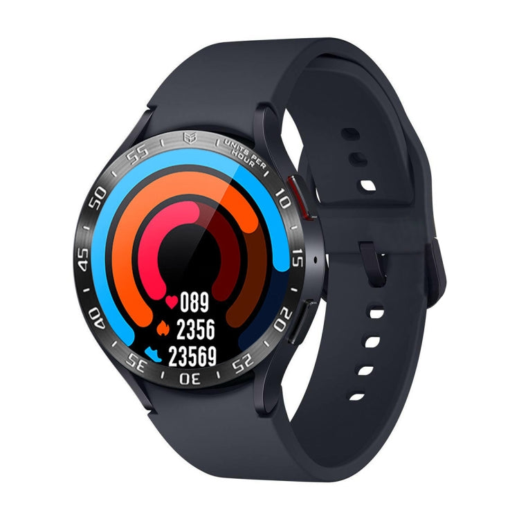 A Style Smart Watch Steel Ring Protective Frame, For Samsung Galaxy Watch6 Classic 47mm, For Samsung Galaxy Watch6 Classic 43mm
