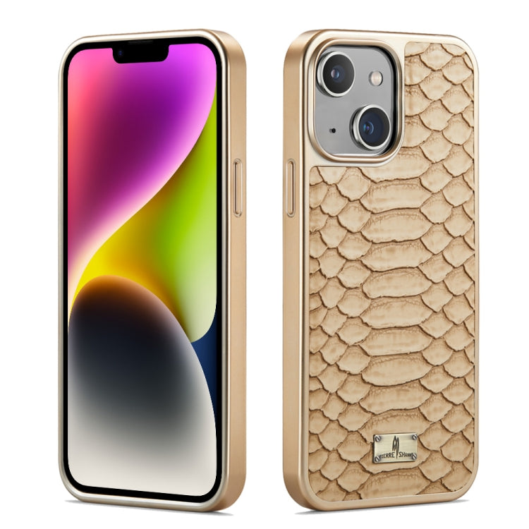 Fierre Shann Python Texture Electroplating PU Phone Case, For iPhone 15 Plus, For iPhone 15, For iPhone 14 Plus, For iPhone 14, For iPhone 14 Pro, For iPhone 14 Pro Max