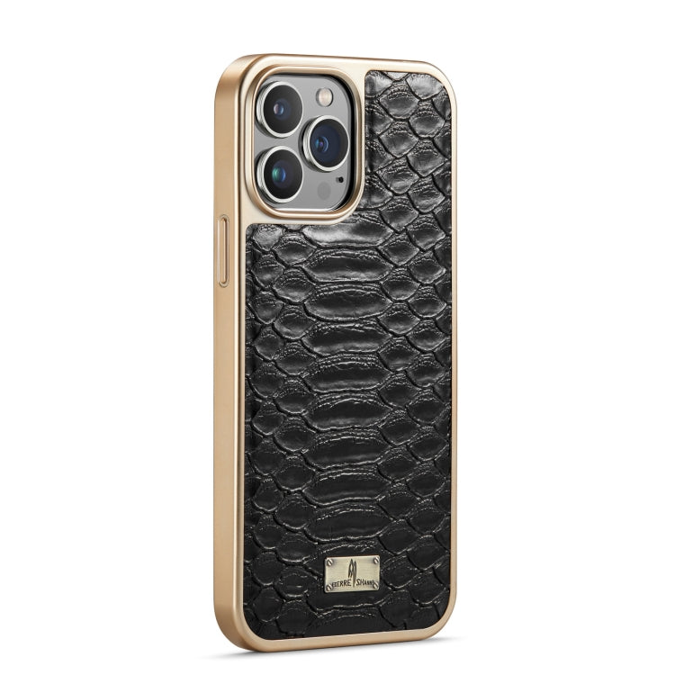Fierre Shann Python Texture Electroplating PU Phone Case, For iPhone 15 Plus, For iPhone 15, For iPhone 14 Plus, For iPhone 14, For iPhone 14 Pro, For iPhone 14 Pro Max