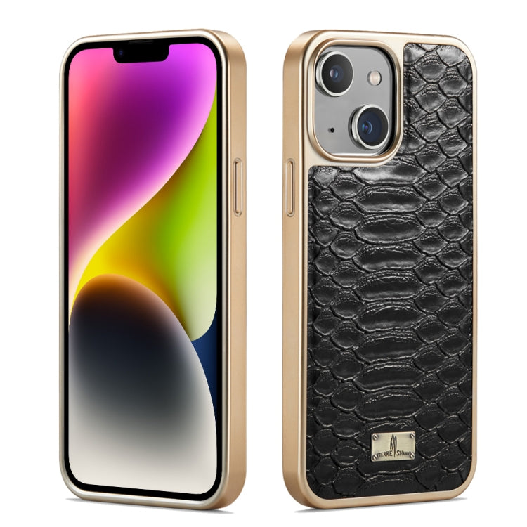 Fierre Shann Python Texture Electroplating PU Phone Case, For iPhone 15 Plus, For iPhone 15, For iPhone 14 Plus, For iPhone 14, For iPhone 14 Pro, For iPhone 14 Pro Max