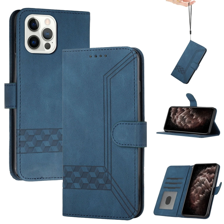 Cubic Skin Feel Flip Leather Phone Case, For iPhone 16, For iPhone 15 Pro Max, For iPhone 15 Pro, For iPhone 15 Plus