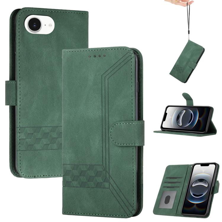 Cubic Skin Feel Flip Leather Phone Case, iPhone 16e, For iPhone 16 Pro Max, For iPhone 16 Pro, For iPhone 16 Plus