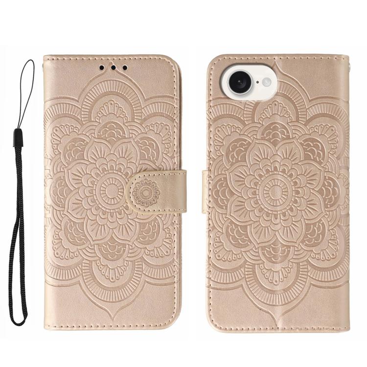 Sun Mandala Embossing Leather Phone Case