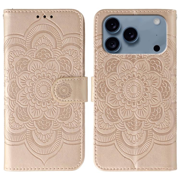 Sun Mandala Embossing Leather Phone Case