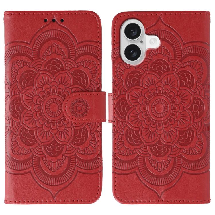 Sun Mandala Embossing Leather Phone Case