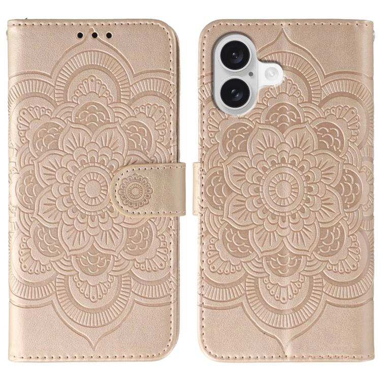 Sun Mandala Embossing Leather Phone Case