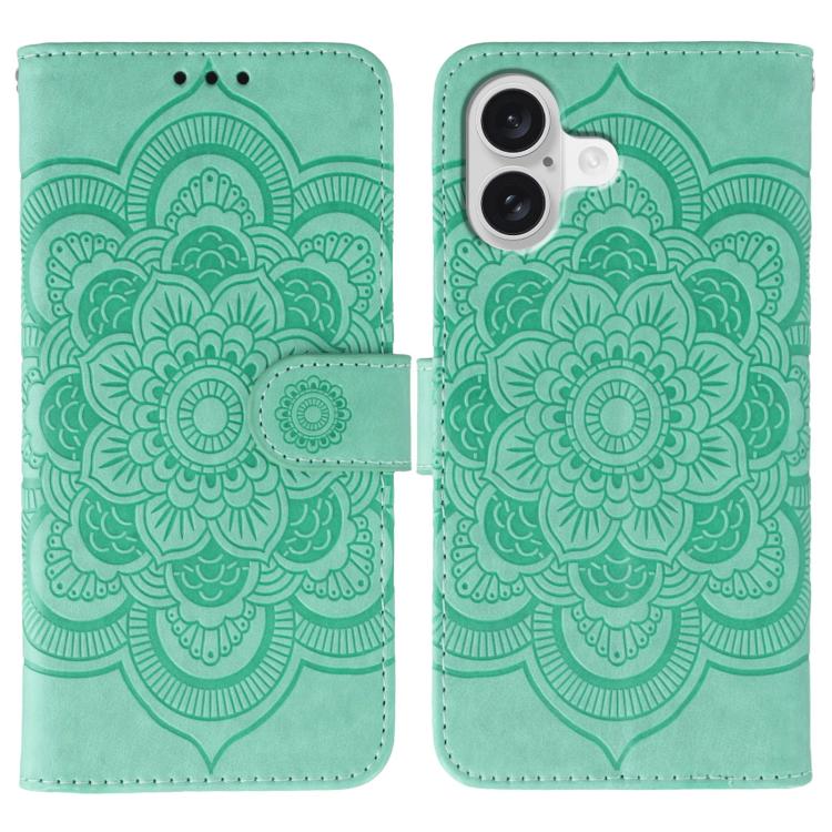 Sun Mandala Embossing Leather Phone Case