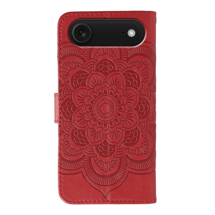 Sun Mandala Embossing Leather Phone Case