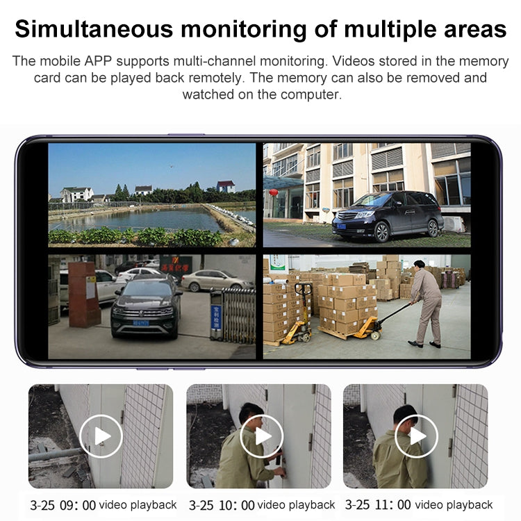 DF-3HBJ 4MP HD IP66 Waterproof Outdoor WiFi IP Camera Support Full Color Night Vision, EU Plug