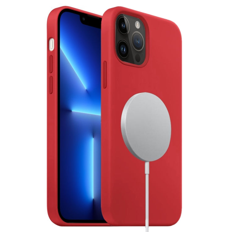 Liquid Silicone Full Coverage MagSafe Phone Case, For iPhone 13 Pro