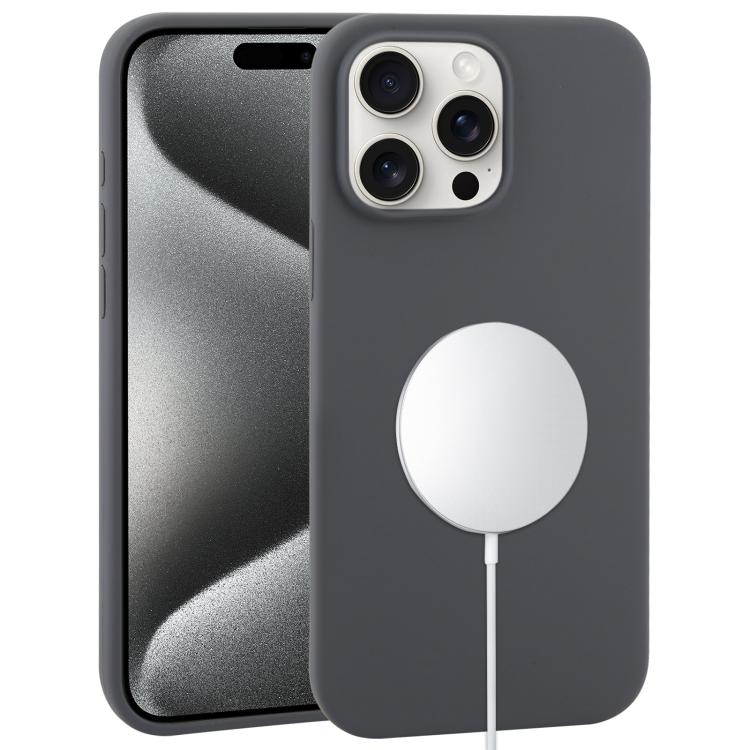 Liquid Silicone Full Coverage MagSafe Phone Case, For iPhone 15 Pro Max