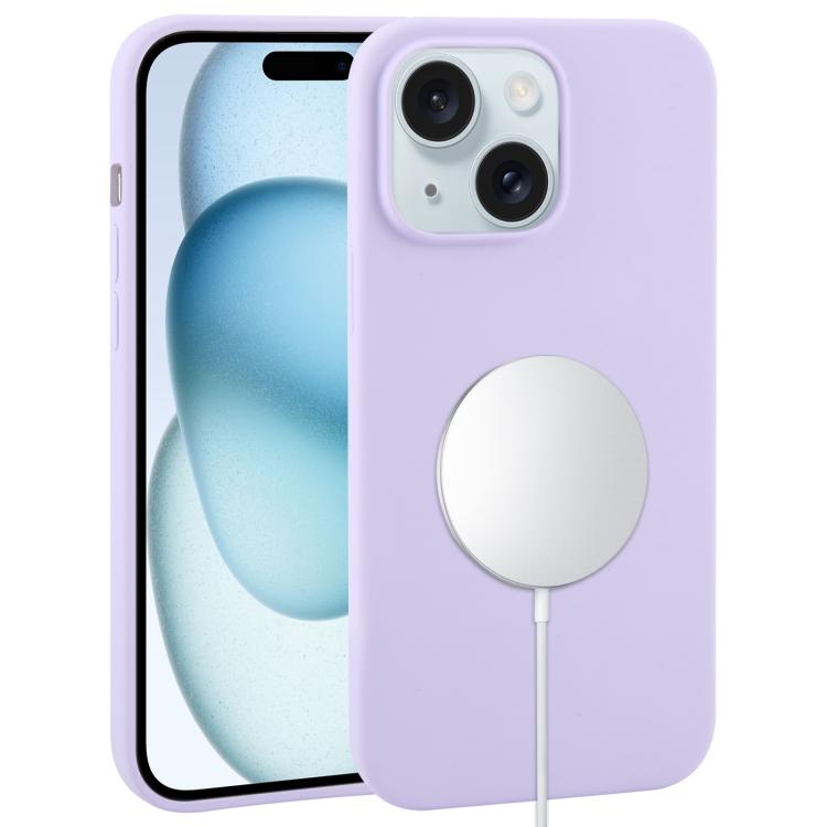Liquid Silicone Full Coverage MagSafe Phone Case, For iPhone 15 Plus