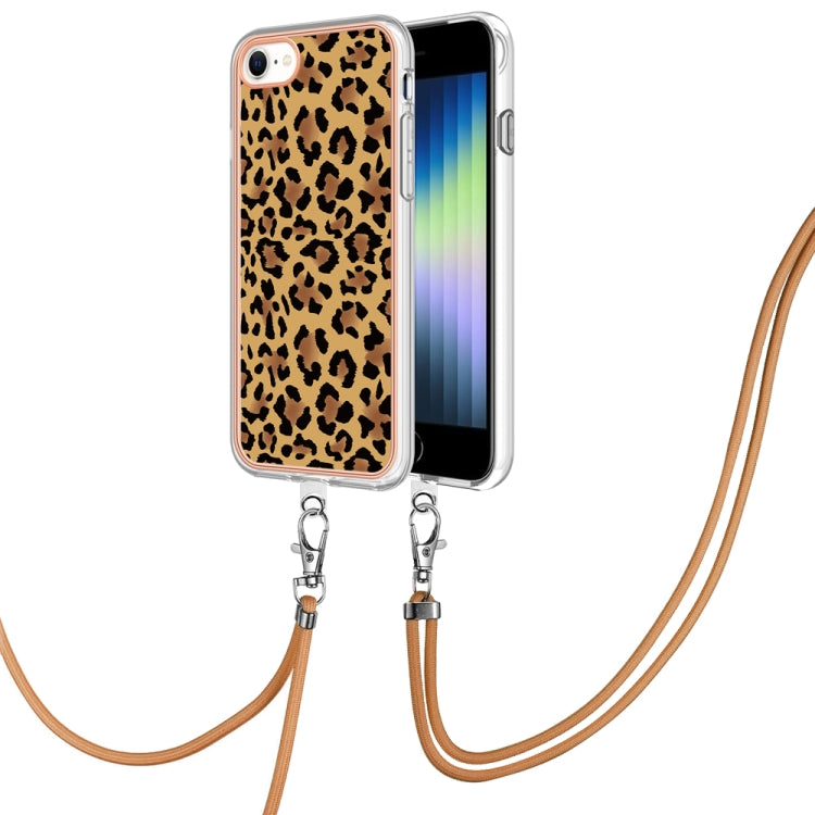 Electroplating Dual-side IMD Phone Case with Lanyard, For iPhone SE 2022 / SE 2020 / 8 / 7, For iPhone 13 Pro Max, For iPhone 13 Pro