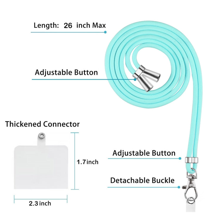 Electroplating Dual-side IMD Phone Case with Lanyard, For iPhone 16, For iPhone 15 Pro Max, For iPhone 15 Pro