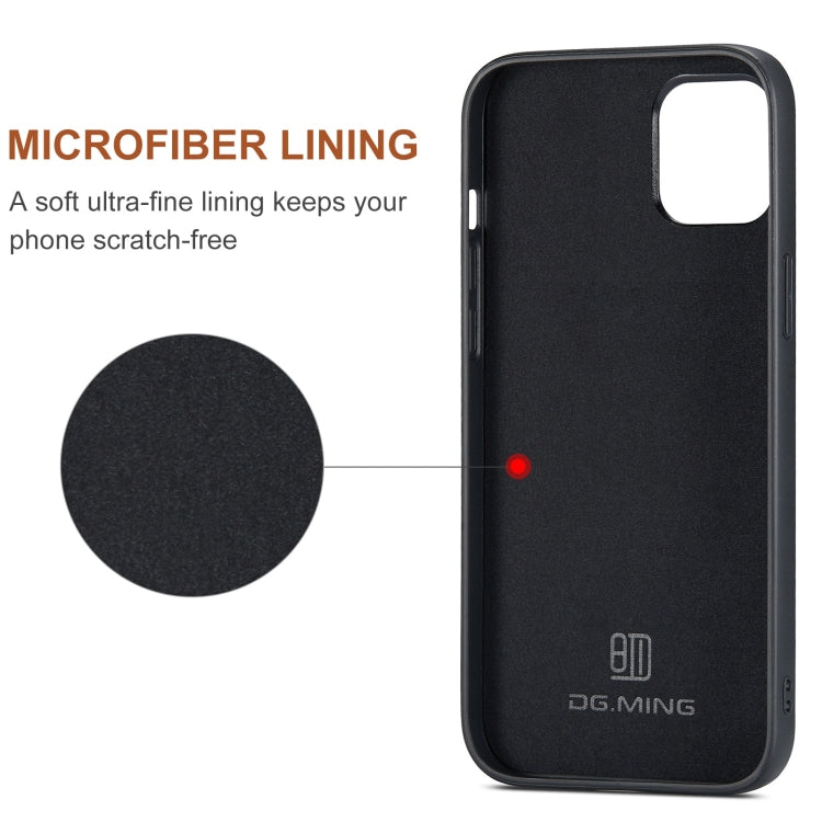 DG.MING M1 Series 3-Fold Multi Card Wallet Leather Phone Case