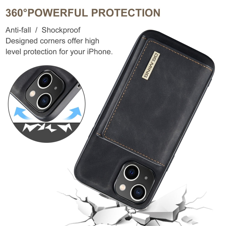 DG.MING M1 Series 3-Fold Multi Card Wallet Leather Phone Case